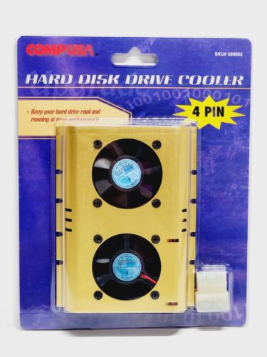 HDD Cooler Hard Disk Drive Cooler 4 Pin Twin Fan - Picture 1 of 6