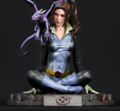 Kitty Pryde (1) Unpainted 1/12 resin model kit and base ca3d