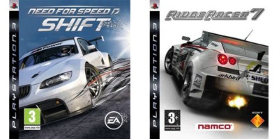 ridge racer 7 & need for speed shift & borderlands goty edition ps3 pal 