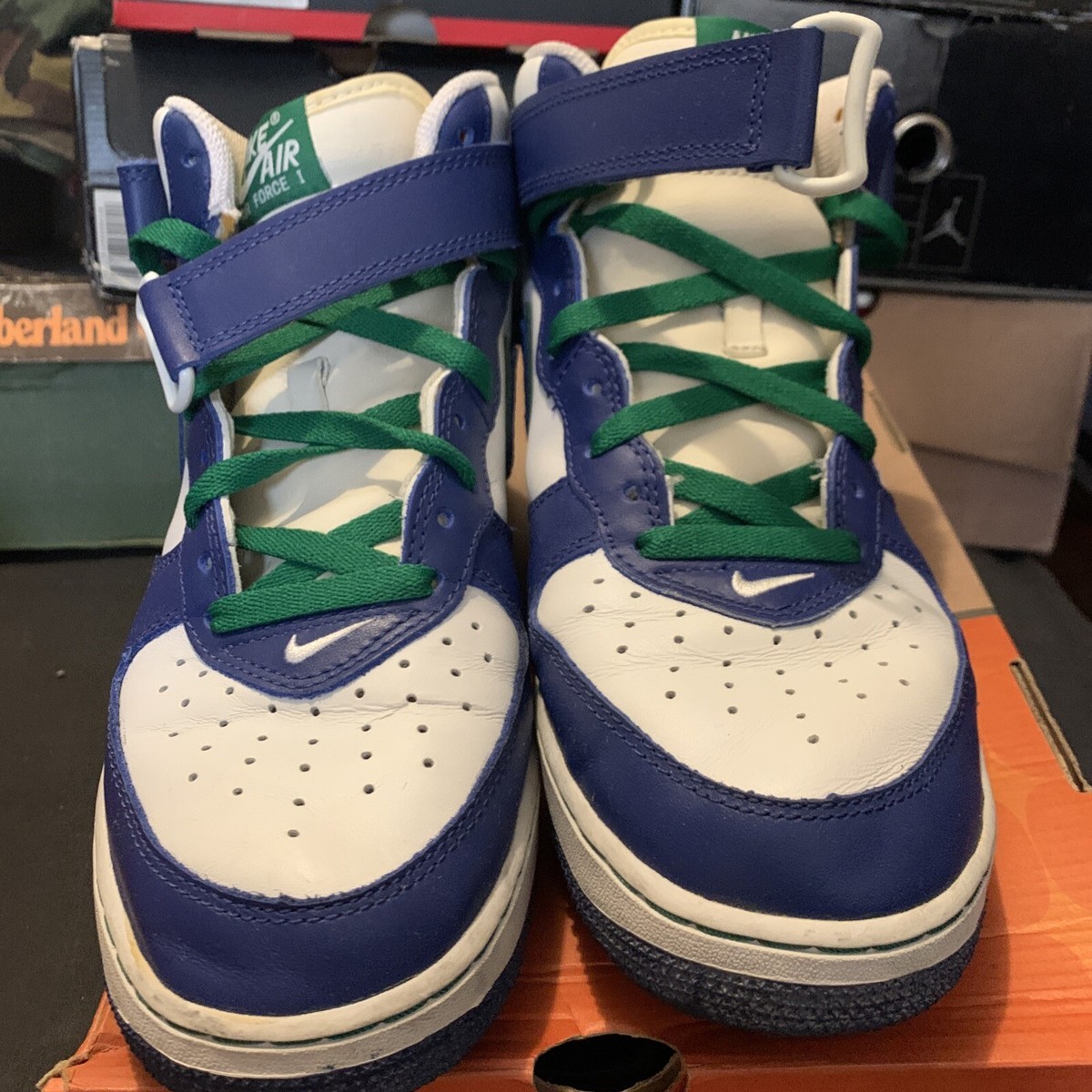 Nike Air Force 1 Mid Seahawks White/Royal-Blue/Green 2004