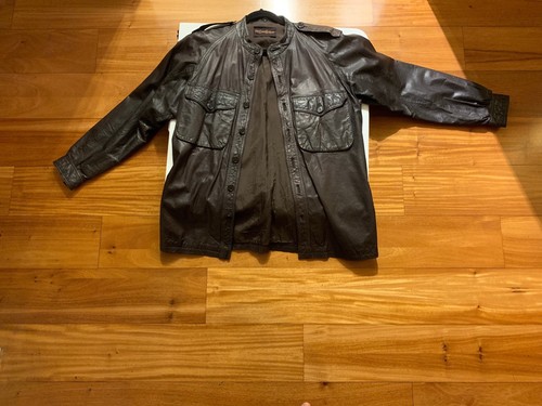YVES SAINT LAURENT MENS Dark Brown Very Supple Leather RARE Hard to Find Vintage - Picture 8 of 8