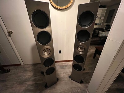 Kef Reference 5 Silver/Black Good Condition!!