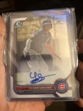 2022 bowman chrome yeison santana auto