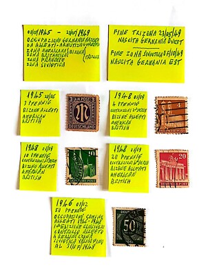 5 Briefmarken 1945 1948 Deutschland befreit Besetzung Alliierte sehr selten Top