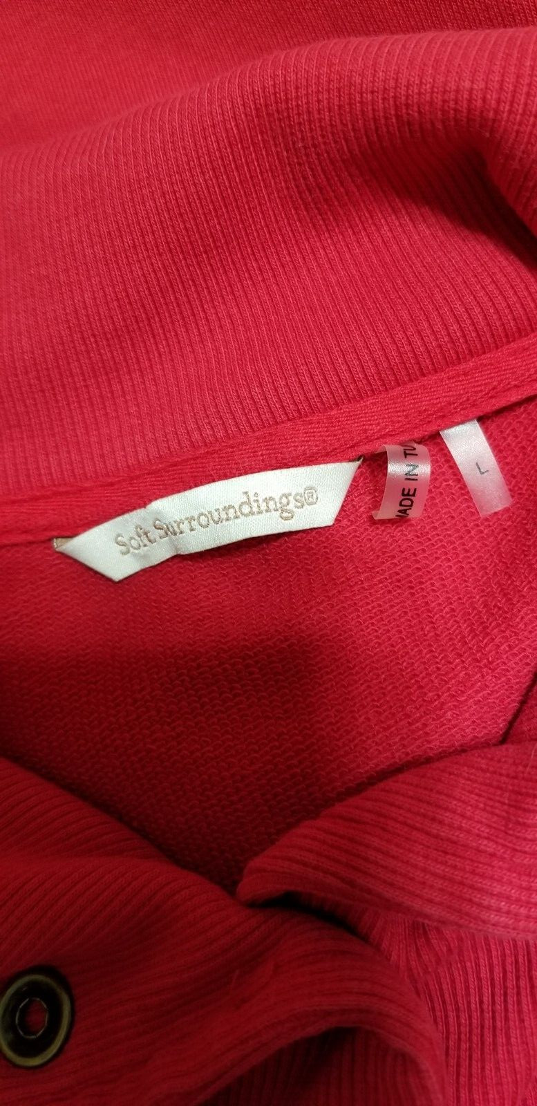 Soft Surrounding Split Snap Collar Sweatshirt Wom… - image 6