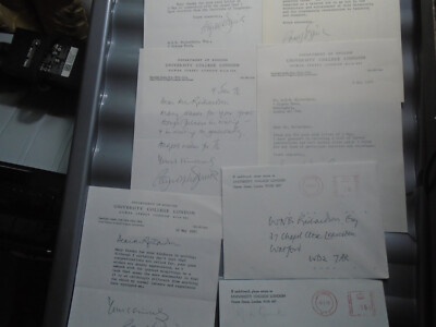 1973 Randolph Quirk Professor UCL English Usage Collection 5 Letters 2 Envelopes