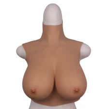 IMI C-G Cup Food Grade Silicone Breast Forms Breastplate Crossdresser Fake Boobs