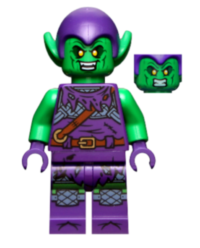 LEGO Minifigur: Green Goblin Marvel Superheroes (sh695) Daily Bugle 76178 - Bild 1 von 1