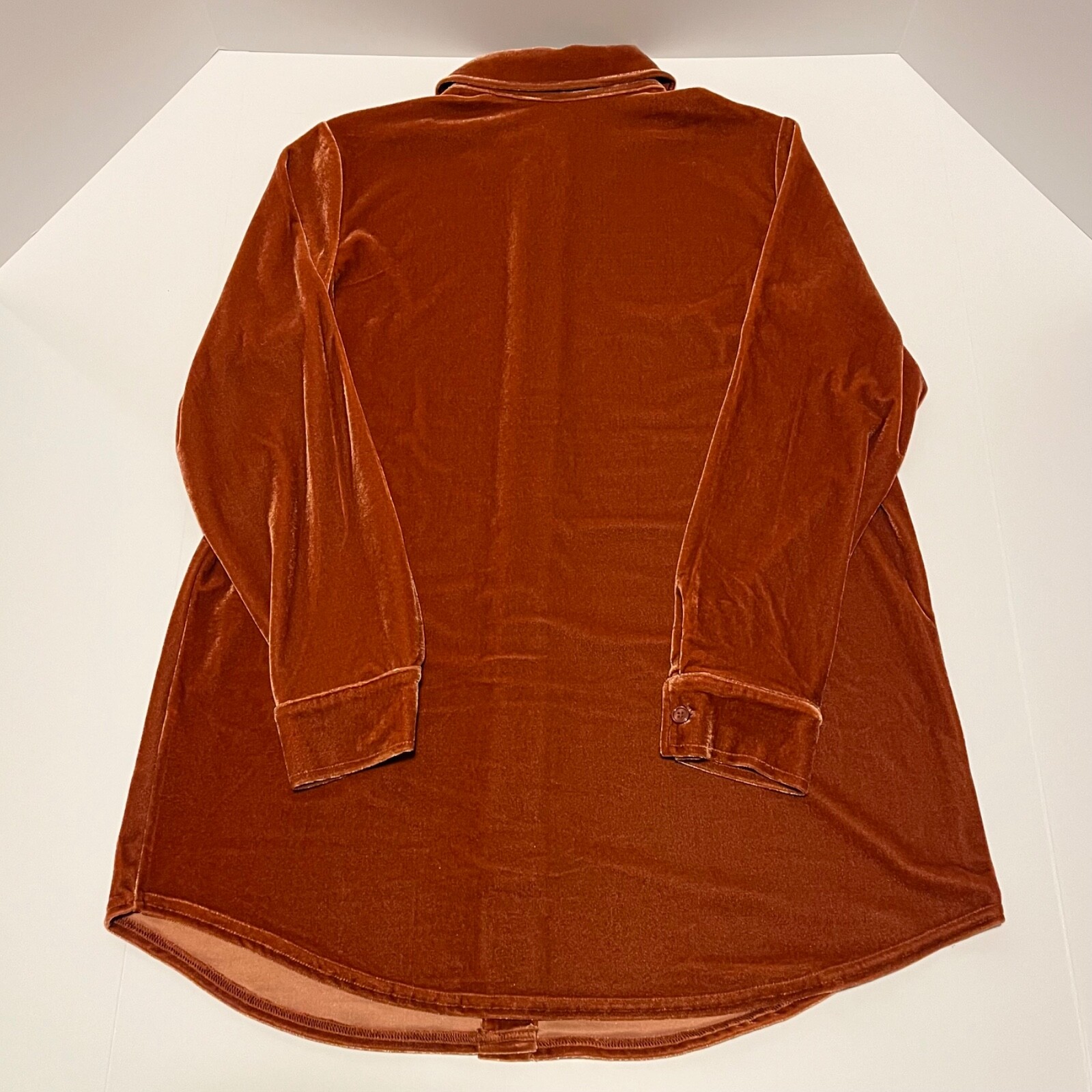 SOFT SURROUNDINGS Velvet Boyfriend Tunic Shirt Sm… - image 3