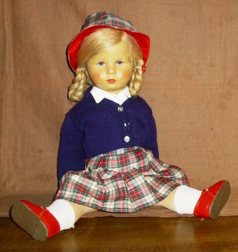 Käthe Kruse Puppe-48cm-unbespielt-80iger Jahre-sehr guter Zustand - Bild 5 von 13