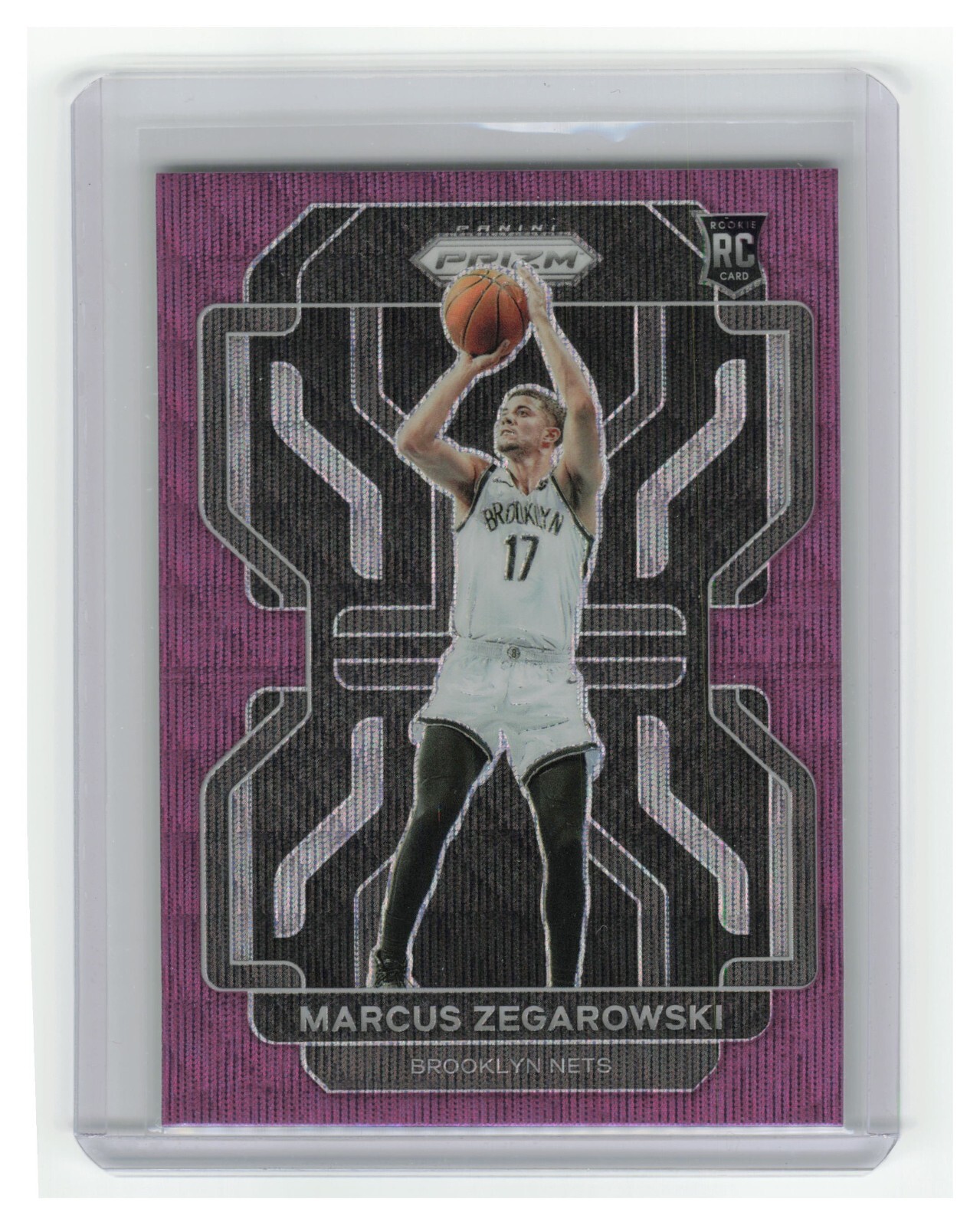 2021-22 Prizm Marcus Zegarowski Purple Wave Rookie Prizm RC #300 Nets