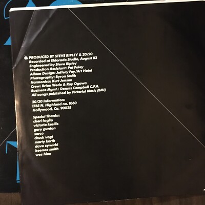 20/20 Sex Trap - 1982 Mainway Records LP - LA Power-Pop /Pop-Punk