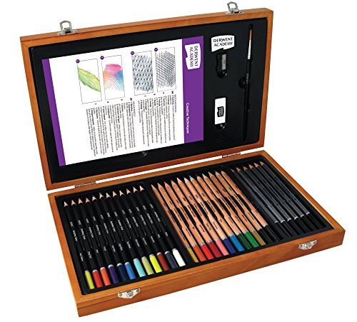 DERWENT Academy 2300147- Set colori arte in scatola di legno (h3n)