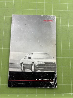 1986 ACURA LEGEND OWNERS MANUAL ORM ORIGINAL FACTORY. 