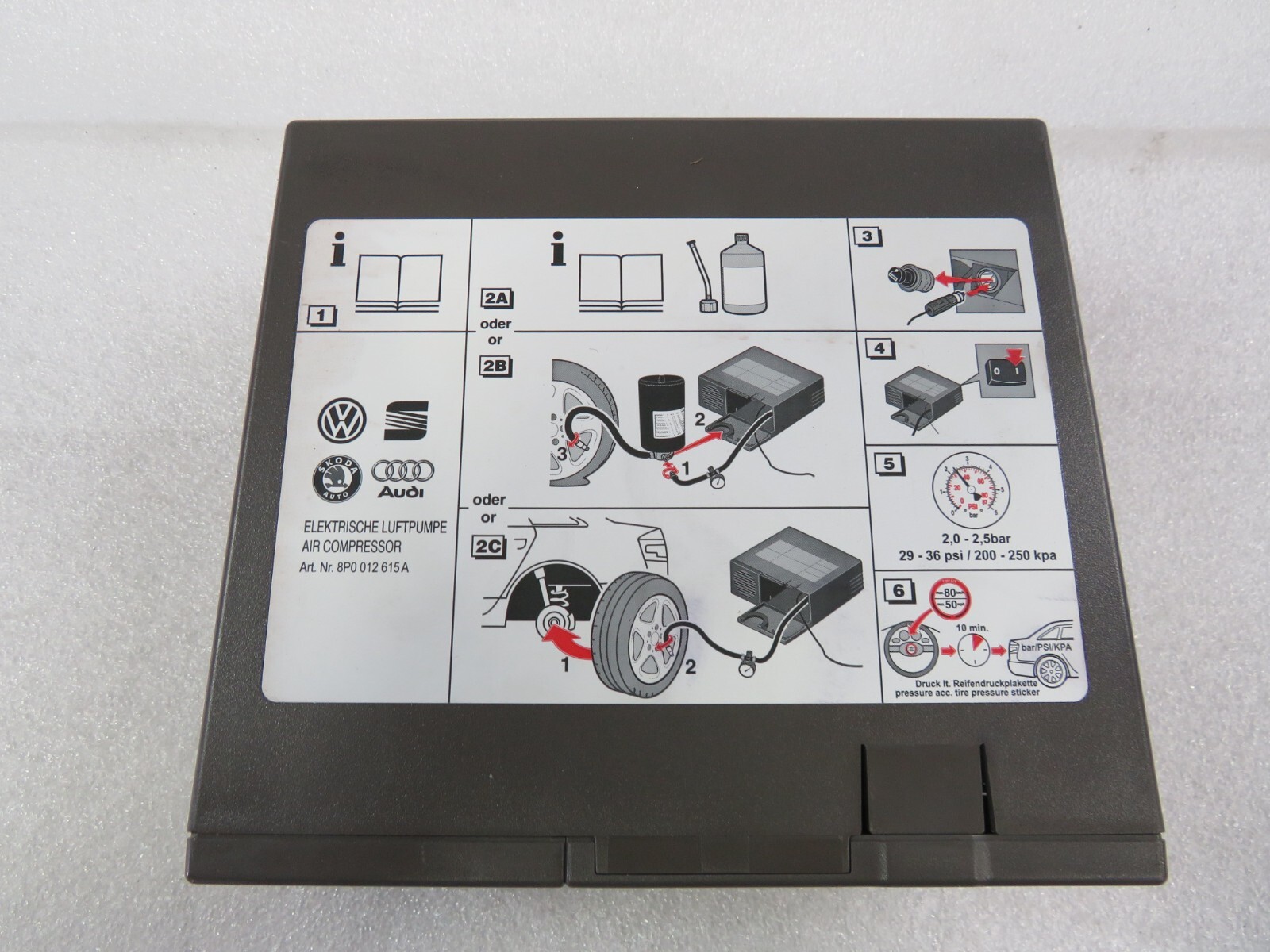Lamborghini Gallardo, Spyder, Coupe, Air Pump, Used, P/N 8P0012615A