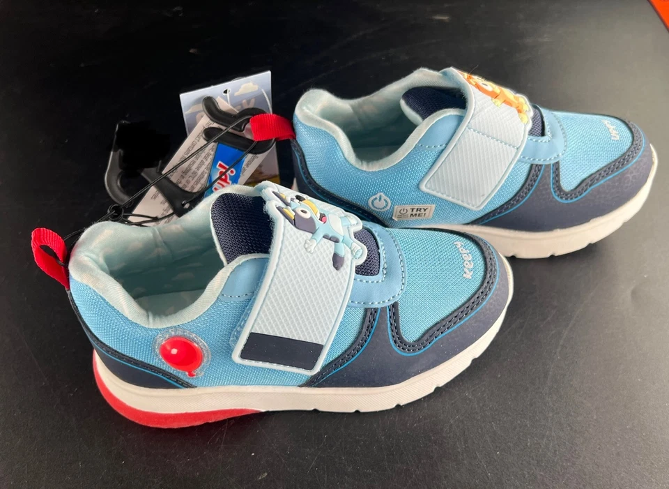 Tênis Disney Bluey infantil 5, 6, 7, 9, 11, 12 meninos iluminados - Imagem 2 de 4