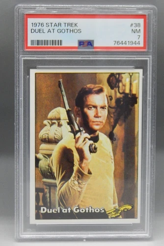 1976 vintage Topps STAR TREK trading card #38 Duel at Gothos KIRK tos PSA 7