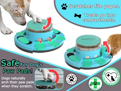 Zenly Paws Dog Nail File Toy | Dog Scratch Pad for Nails | Dog