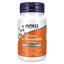 NOW FOODS L-Theanine 100 mg 90 Chewables