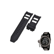 Russian Diver 1202 26mm Black Rubber Watch Strap For Invicta