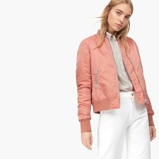 Iro Paris Shine Bomber Jacket Blush Pink Size Medium