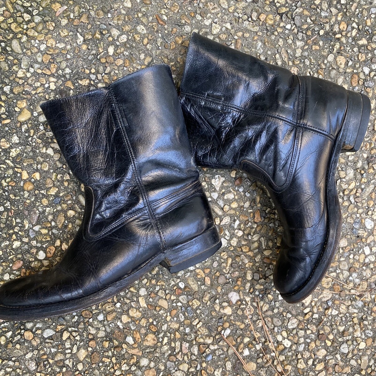 Ultimate Vintage Distressed Worn Black Biker Beatle Ultimate Vintage Distressed Worn Black Biker Beatle