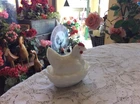 VTG Westmoreland Milk Glass USA Small Hen on a Nest Trinket Dish Salt Cellar