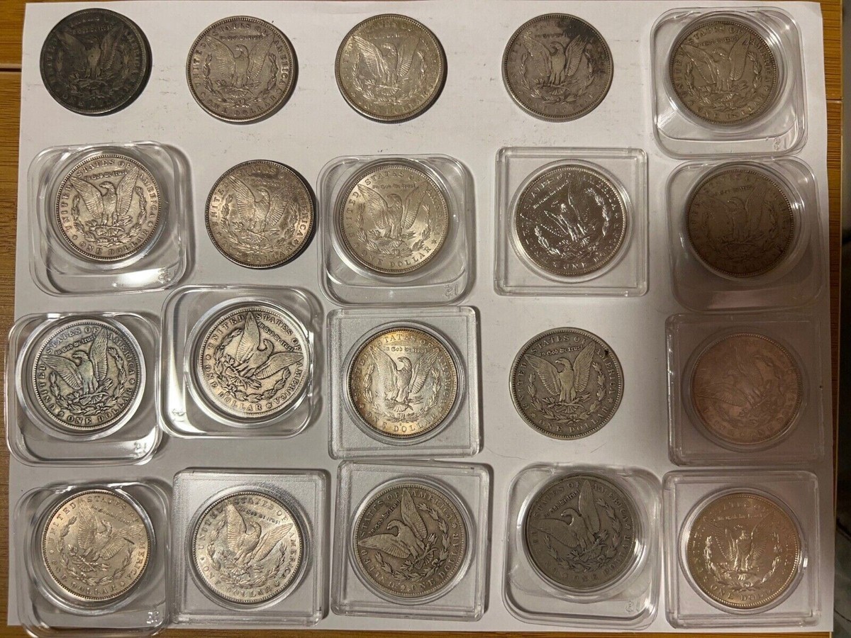 United States. Dollari Americani Con Argento 1800/1900 X80 Dollari - Foto 12