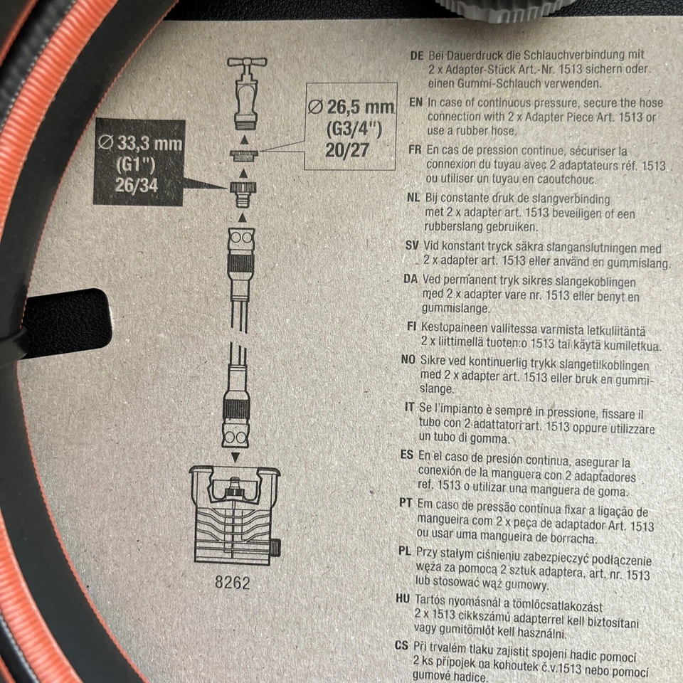 Gardena Profi-System Anschlussgarnitur Gartenschläuche für 19mm Schlauch 2713 - Bild 4 von 4