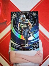 2023 Panini Spectra Football Silver Prizm Rookie Derick Hall /75