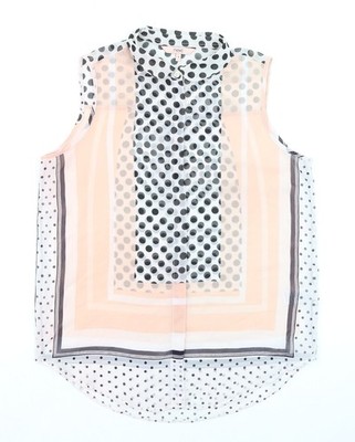 Mehrfarbige Basic-Bluse Damen UK Größe 8 NEXT