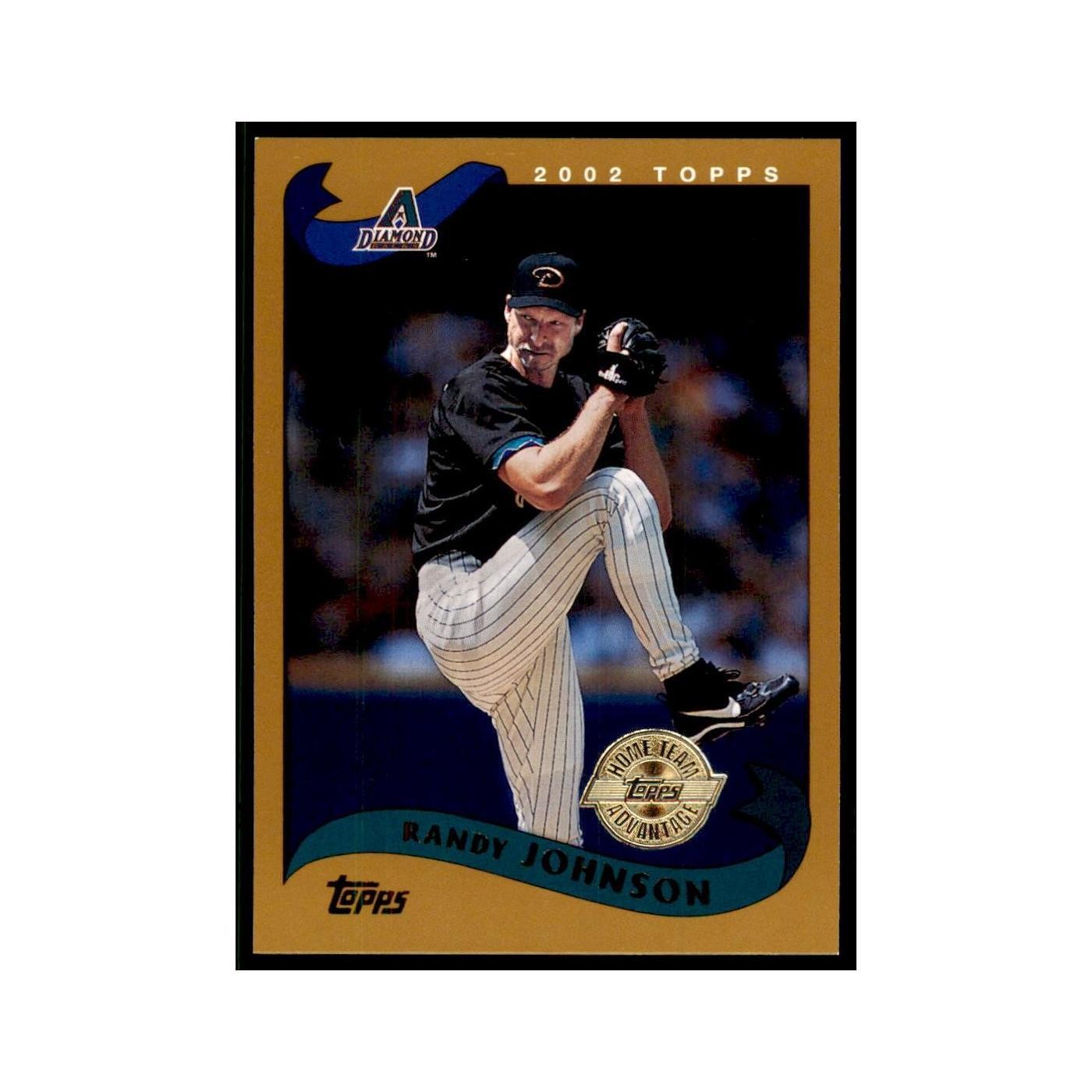 2002 Topps Home Team Advantage Randy Johnson Baseball Cards #200