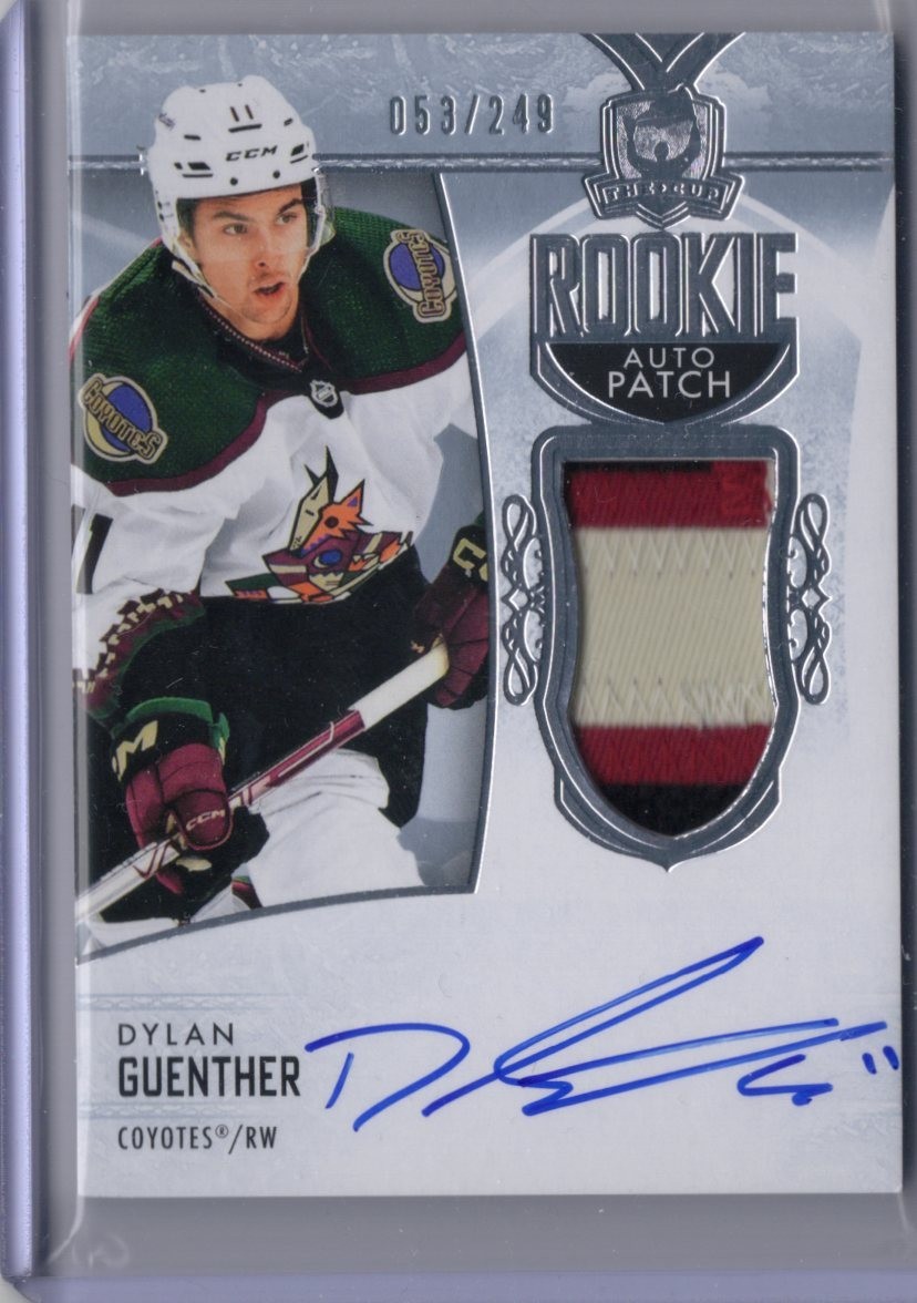 2022-23 UD The Cup Dylan Guenther Rookie Patch Auto 053/249 RPA #126