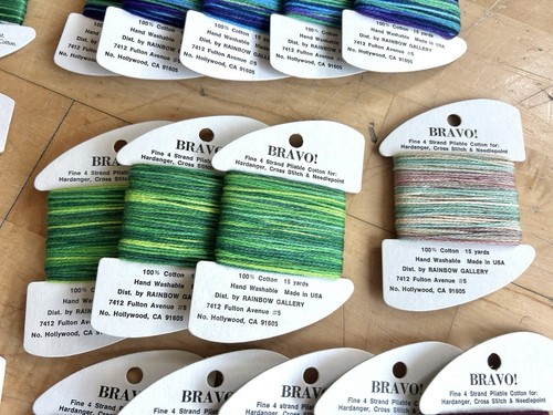 37 New skein LOT Rainbow Gallery BRAVO 4-Ply 100% Cotton Needlepoint Threads - Picture 7 of 8
