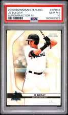 Marketplace image: 2020 BOWMAN STERLING SUPERFRACTOR 1/1 #BPR43 JJ BLEDAY 1/1 PSA 10