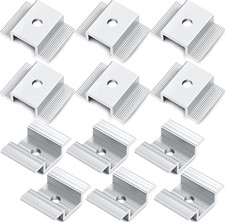 12 Pack Solar Panel Mid Clamps 1.06 Inch Solar Panel Bracket Aluminium Mounting