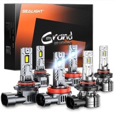Sealight G1 LED Headlight & Fog Light Bulbs Combo 9005 + H11 | 6500k Cool White