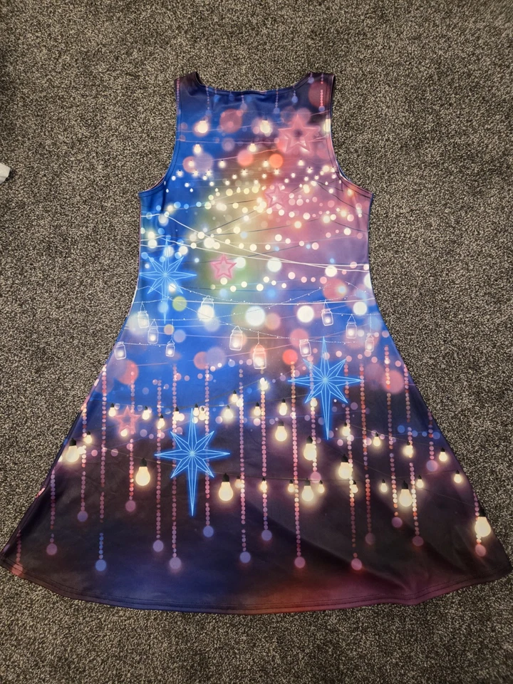 Vestido BlackMilk Clothing luzes de fadas RARO tamanho M nunca usado festa véspera de ano novo - Imagem 3 de 4