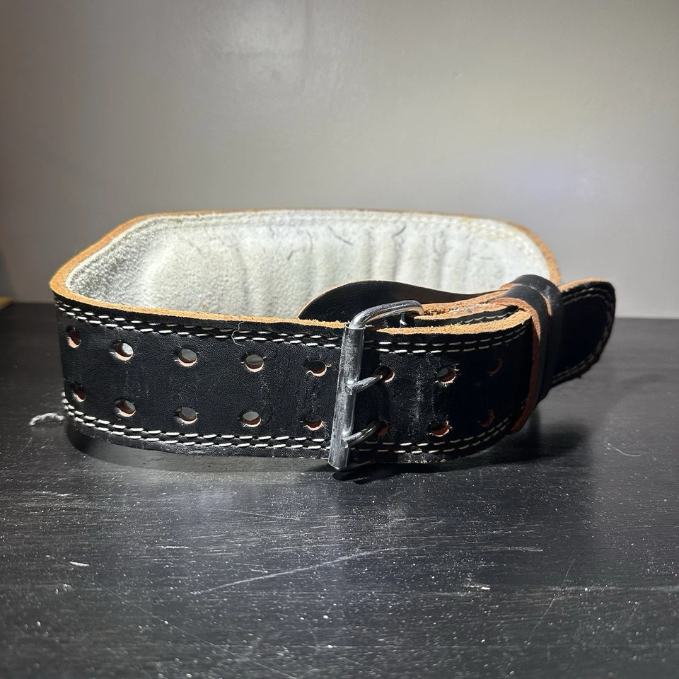 Cinturón de levantamiento de pesas Valeo pequeño de cuero Foto 2 de 4