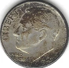 1960-D,  Roosevelt Dime, Silver, circulated (U.S. Coin, Money Collectible) b