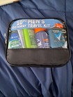 10 Piece Men's Travel Essentials Set Pert Plus 2n1, Barbasol, Degree, Crest. New