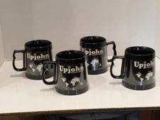 1981 Vintage Upjohn Company Chemicals  Advertising, Kalamazoo 4 Thermo Serv Mugs
