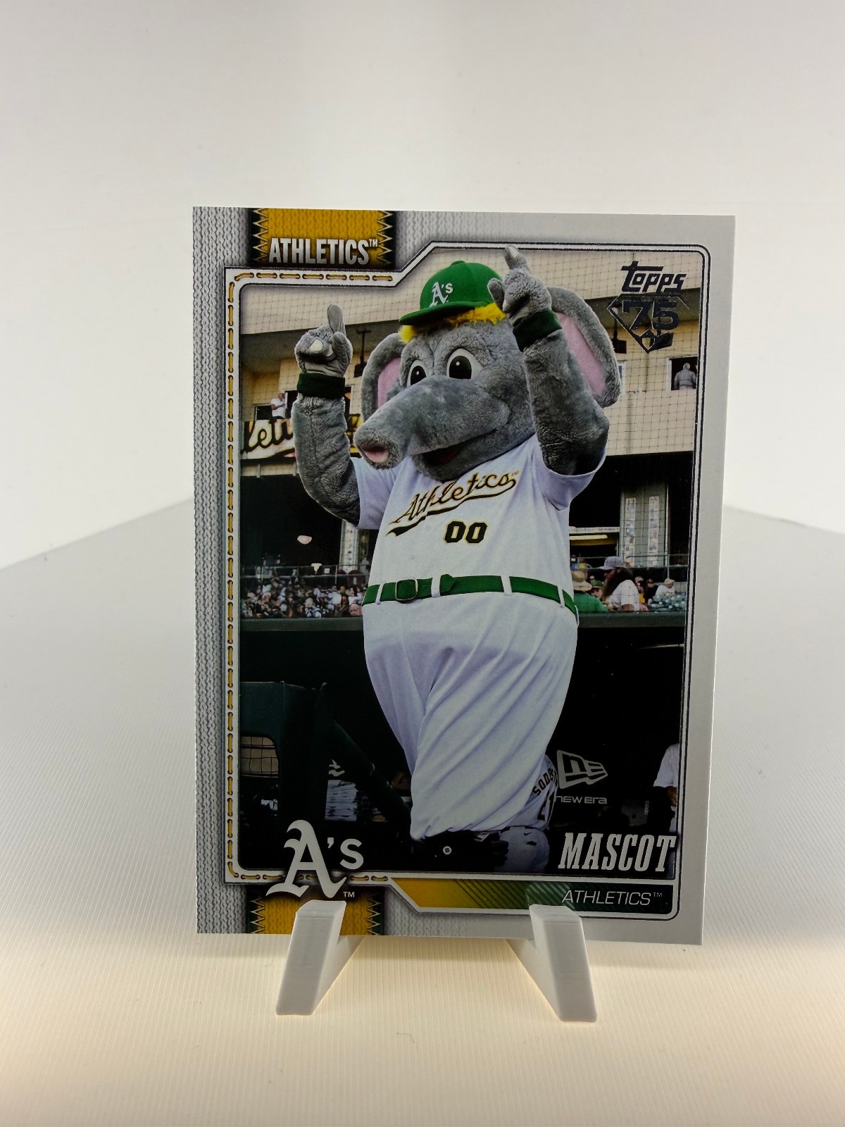 2026 Topps Celebration Series 1 Mascot #M-16 MASCOT (Stomper) Athletics Elephant