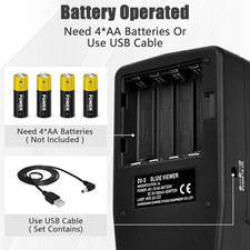 SV-3 35Mm Slide Film Viewer-Slide Viewer 3X Magnification Led-Lighted Viewing