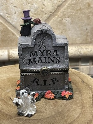 Boyds Bears Treasure Box Myra Main s Tombstone Ghoulie McNibble Rare 1st Edition