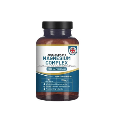 Magnesium Glycinate 4-in-1 Complex 2000mg - High Strength Magnesium Tablets  1