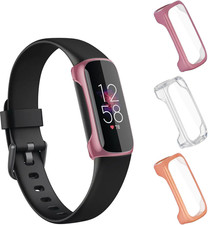 3 Pack Case for Fitbit Inspire 3 Screen Protector, Soft TPU All-Around Protectio