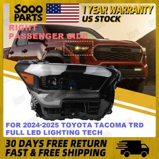 Right Passenger Side Full LED Headlight Assembly For 2024-2025 Toyota Tacoma TRD