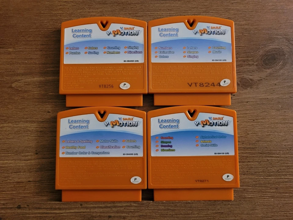 VTech V.Smile VMotion Learning Game Cartridges Lot Of 4 Thomas The Train Mickey - Image 2 of 4