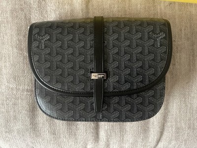 Goyard Black Goyardine Shoulder Bag for Women with Dust Bag, Brand